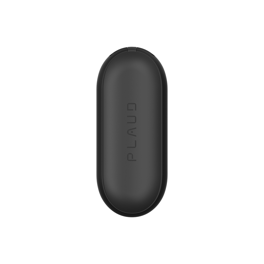 Plaud NotePin wearable AI note-taking device in sleek black design, perfect for meetings, lectures, and phone calls with intelligent transcription capabilities