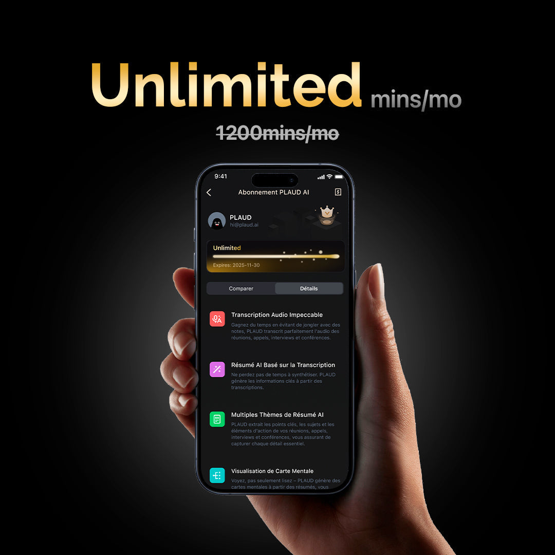 Plaud Note & AI Annual Unlimited Plan