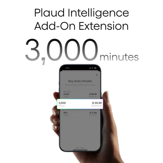 Plaud Intelligence Add-On Extension (3,000 mins)
