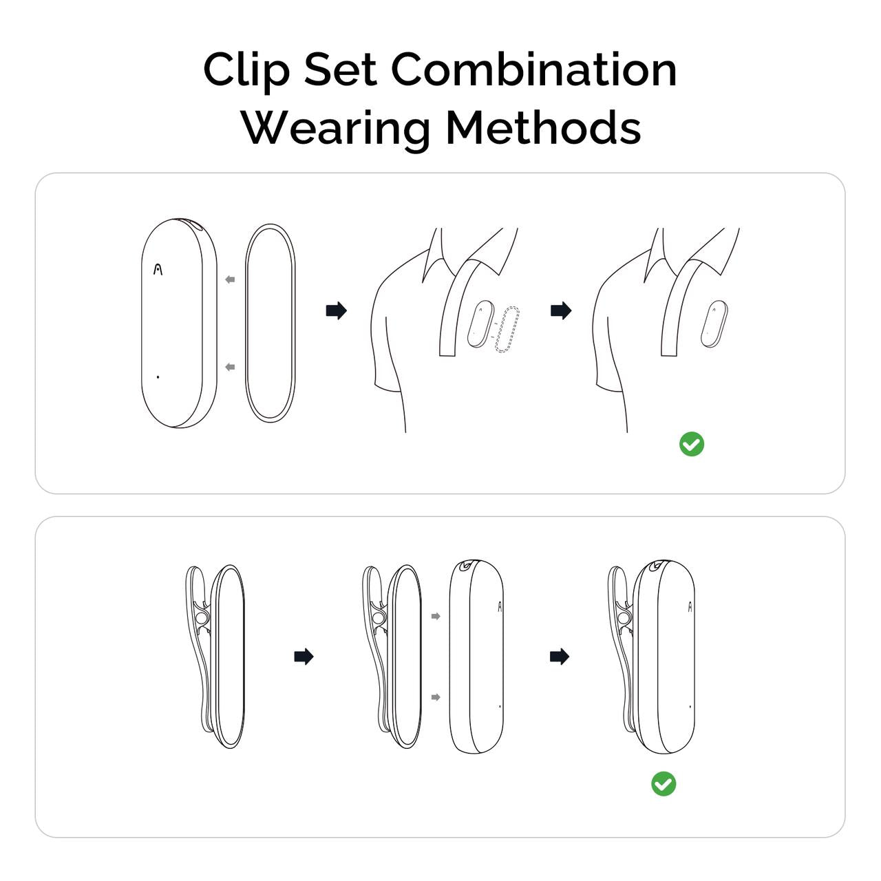 Clip & Magnetic Pin for Plaud NotePin｜Plaud NotePin S