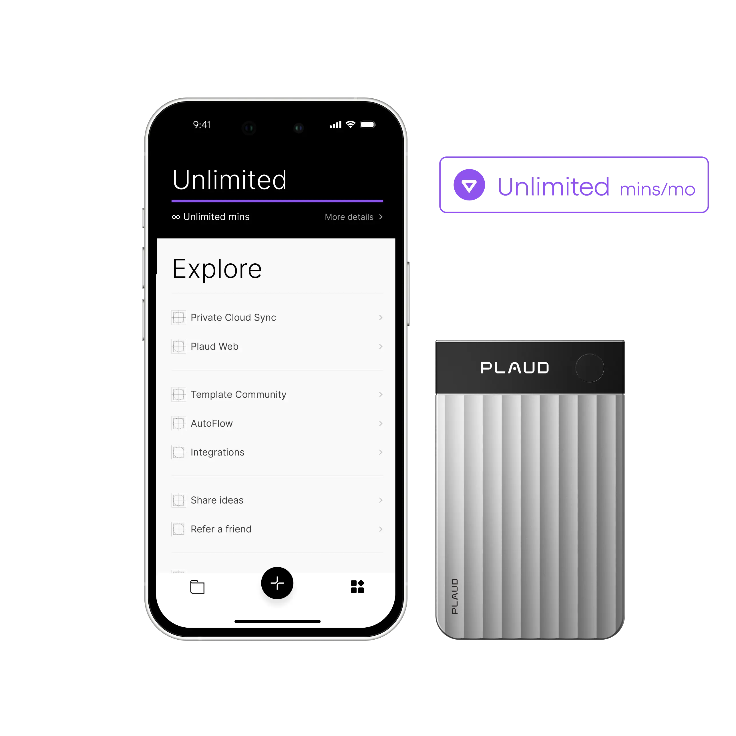 Plaud Note Pro & Al Annual Unlimited Plan