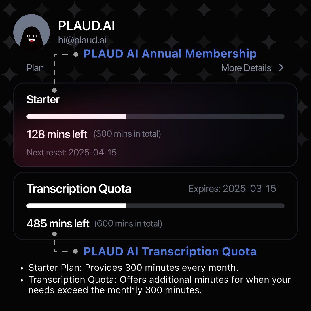 Plaud Intelligence Add-On Extension (600 mins)